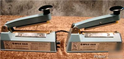 (2) tew hand impulse sealers 4.5