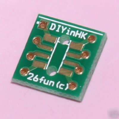 10PCS soic to dip 8-pin convert pcb adapter smd OPA627
