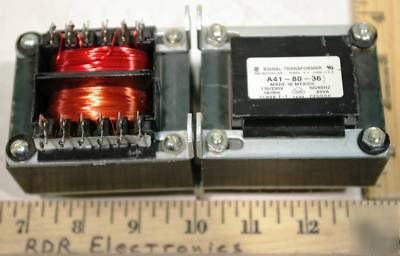 2 x signal A41-80-36 transformers 36VCT @ 2.2A 115/230