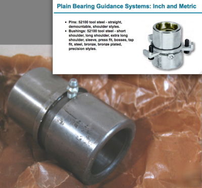 Guide post bushing for 1.5â€ dia. post (3.5â€ long) (s)