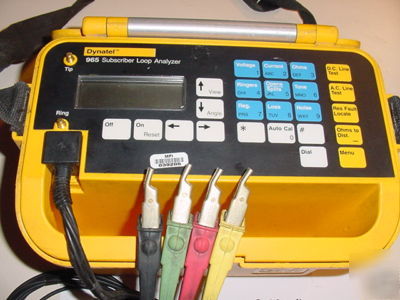 Exec 3M dynatel 965 subscriber loop tester calibrated