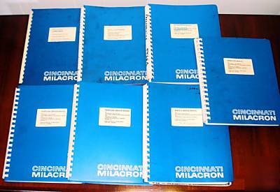 Lot (7) cincinnati hpmc hmc manuals acramatic cnc 850
