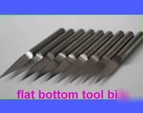 New 10PCS 1/8'' pcb carbide cnc router bits engraving 