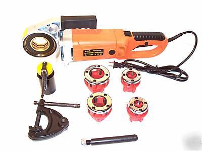 Pipe threader electric portable + 4 dies in carry case
