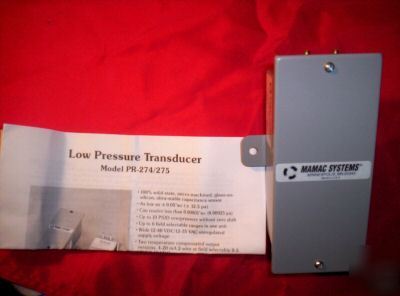 Mamac systems pr-274-R3-vdc low pressure transducer 