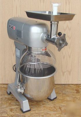 New boxer 20 qt mixer w/ paddle hook whip meat grinder