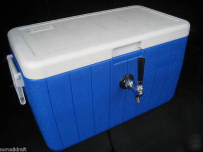 Draft keg beer cooler single jockey box (cooler only)