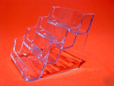  (6) x 4-tier/pocket business card holder display stand