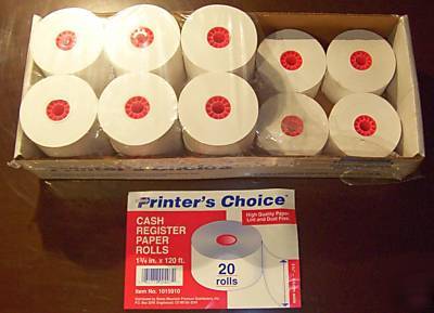 New cash register paper rolls white bond paper 16 rolls 