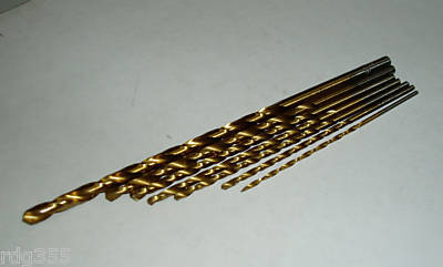 7PC ba hss long series tapping drills for myford lathe