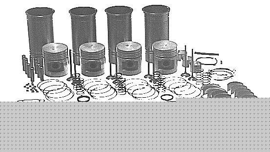 Case 251G W8B W8C W9B overhaul rebuild kit 