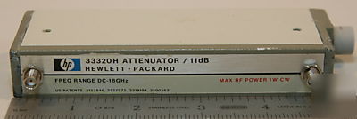 Hp 33320H-011/8494H prog attenuator 0-18GHZ 0-11DB 5VDC
