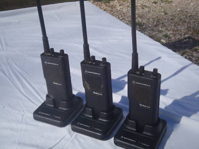 Motorola radius P10 handheld two-way radios set of 3