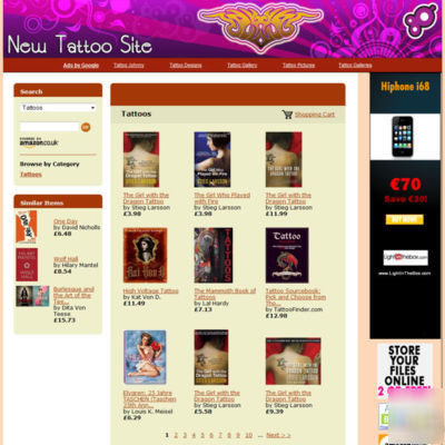 Tattoo adsense & affiliate website business for sale