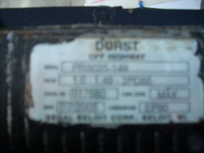 Durst gear box hydraulic pump drive sae #2 pump pad c