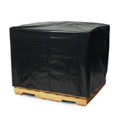 Shoplet select 3 mil black pallet covers 48 x 42 x 48